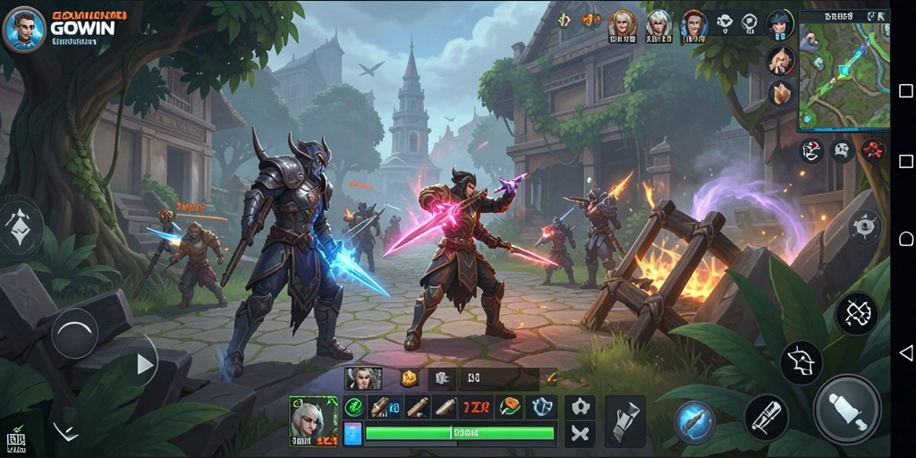 Tampilan gameplay GOWIN yang mendebarkan dan strategis.