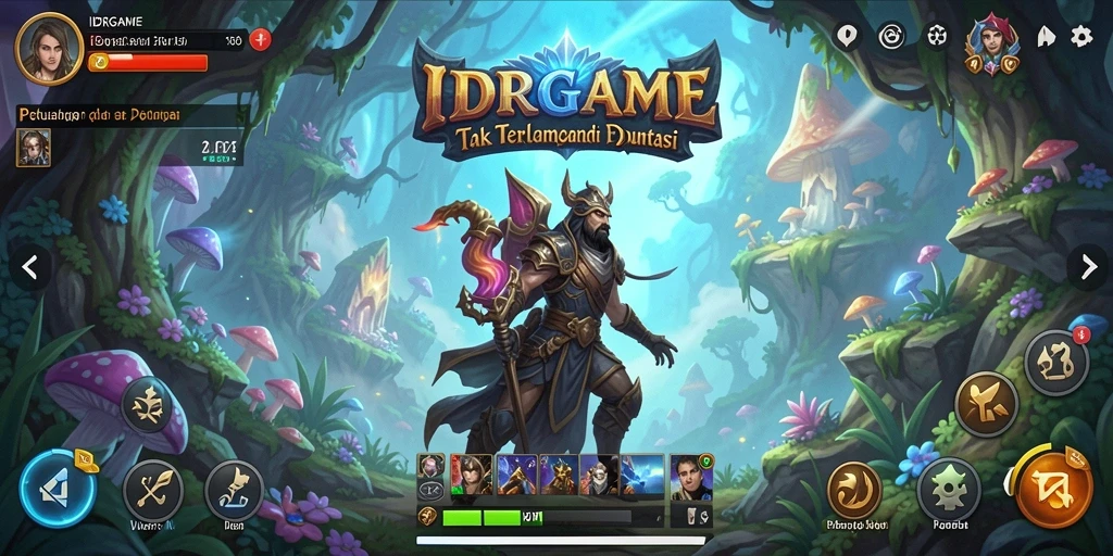 Tampilan gameplay IDRGAME yang menampilkan aksi petualangan mendebarkan.