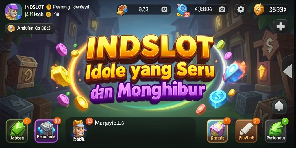 Tampilan gameplay INDSLOT yang seru dan penuh warna.