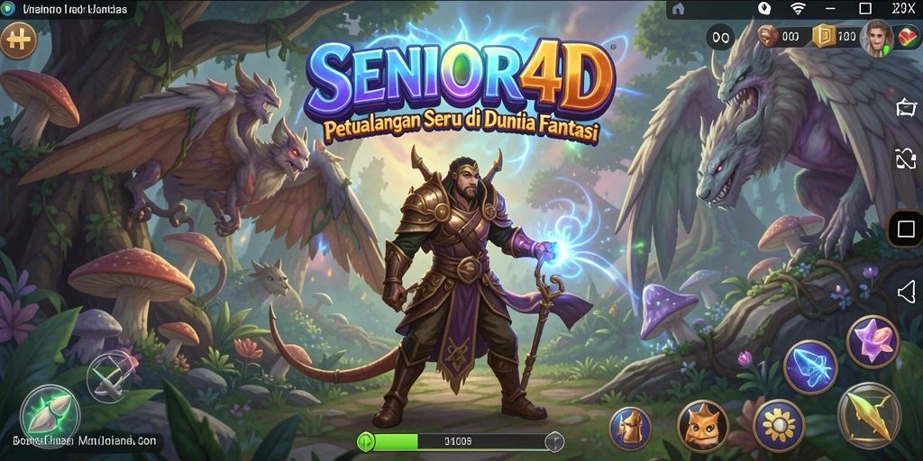 Gameplay seru SENIOR4D dengan petualangan epik di dunia fantasi.