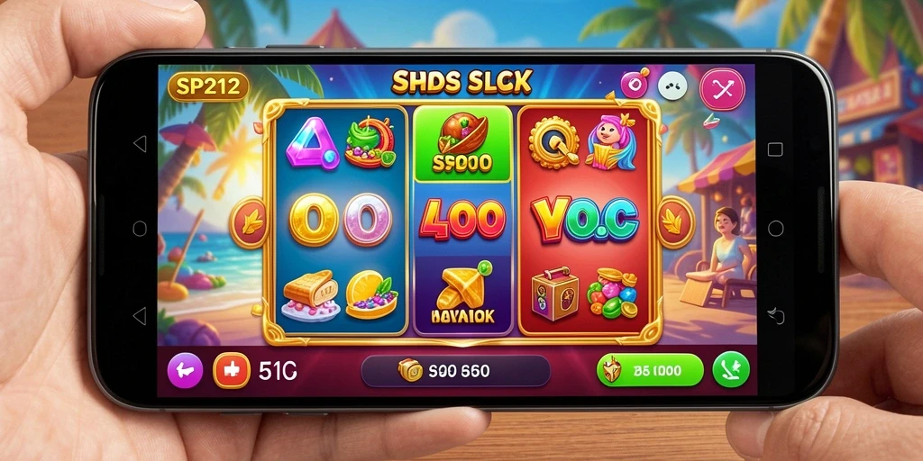 Tampilan gameplay SP212 yang menarik dan penuh warna.