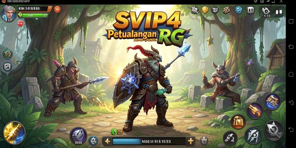 Tampilan gameplay menegangkan di SVIP4, penuh aksi RPG.