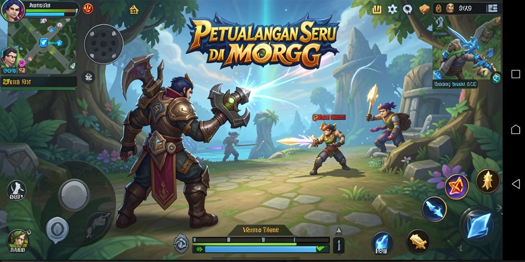 Screenshot gameplay V89 yang menampilkan aksi pertarungan seru di dunia MMORPG.
